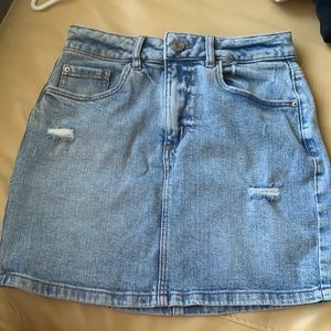 Garage xs jean skirt